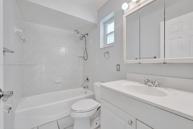 5031 SW 88th Ter, Cooper City, FL 33328 - full bathroom with shower / tub combination, vanity, and tile patterned floors