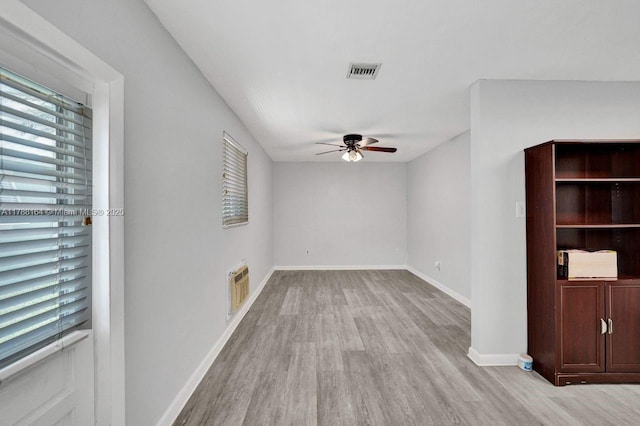 5031 SW 88th Ter, Cooper City, FL 33328 - unfurnished room with a ceiling fan and light wood finished floors