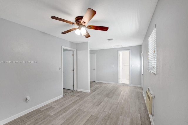 5031 SW 88th Ter, Cooper City, FL 33328 - empty room with ceiling fan and light wood finished floors