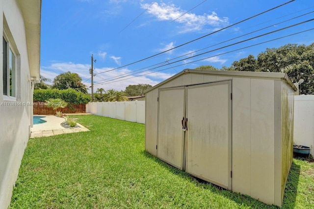 5031 SW 88th Ter, Cooper City, FL 33328 - view of shed featuring a fenced backyard
