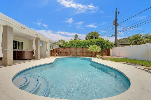 5031 SW 88th Ter, Cooper City, FL 33328 - view of pool with a fenced backyard and a patio