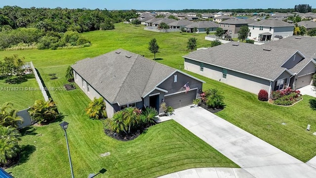 bird's eye view featuring a residential view