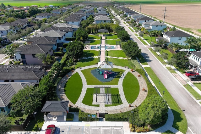 bird's eye view featuring a residential view