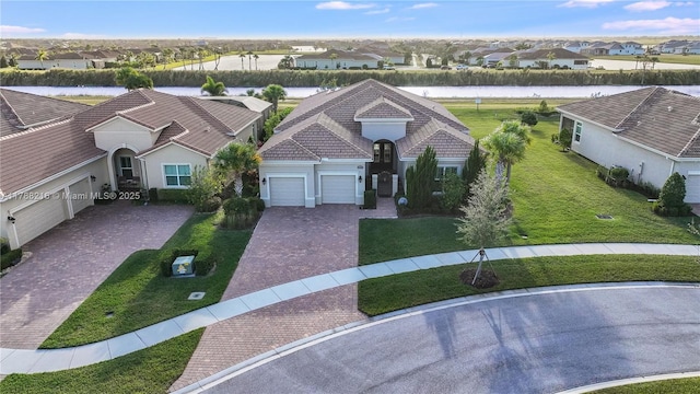 bird's eye view with a residential view