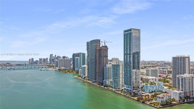 480 NE 30th St Unit 1807, Miami, FL 33137 - exterior space with a water view