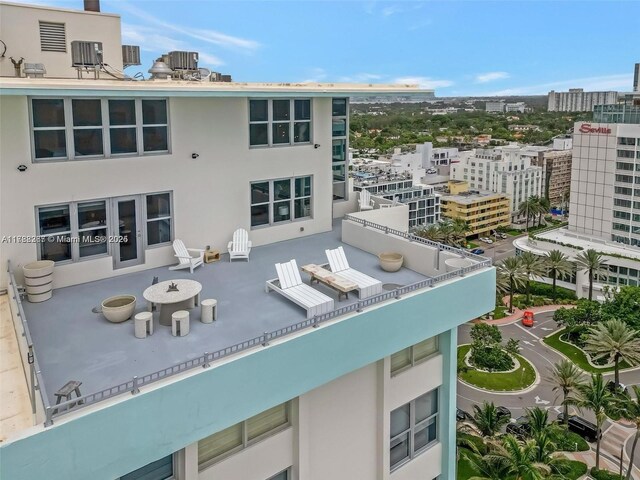 2899 Collins Ave Pha, Pha, Miami Beach, FL 33140 - exterior space with central AC unit and a view of city