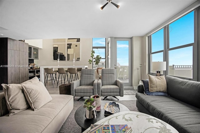 2899 Collins Ave Pha, Pha, Miami Beach, FL 33140 - living area with wood finished floors