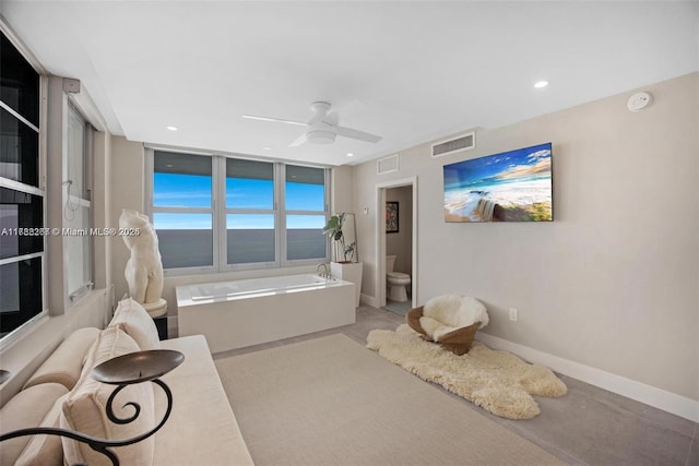 2899 Collins Ave Pha, Pha, Miami Beach, FL 33140 - bedroom with baseboards, visible vents, and recessed lighting