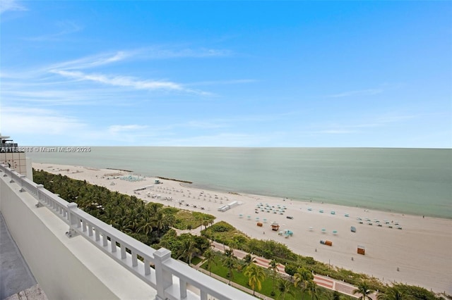 2899 Collins Ave Pha, Pha, Miami Beach, FL 33140 - property view of water featuring a view of the beach