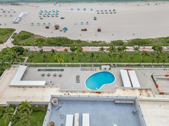 2899 Collins Ave Pha, Pha, Miami Beach, FL 33140 - aerial view with a view of the beach and a water view