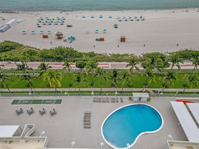 2899 Collins Ave Pha, Pha, Miami Beach, FL 33140 - birds eye view of property with a water view