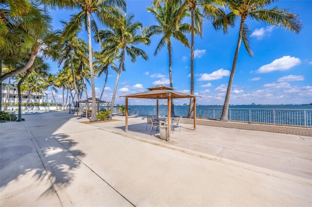 1865 79th St Phi, Csw, Phi, North Bay Village, FL 33141 - view of home's community with a gazebo and a water view
