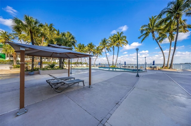 1865 79th St Phi, Csw, Phi, North Bay Village, FL 33141 - view of community featuring a pool, a gazebo, and a patio