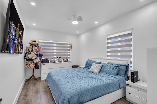 1814 NW 73rd St, Miami, FL 33147 - bedroom featuring wood finished floors, recessed lighting, and baseboards