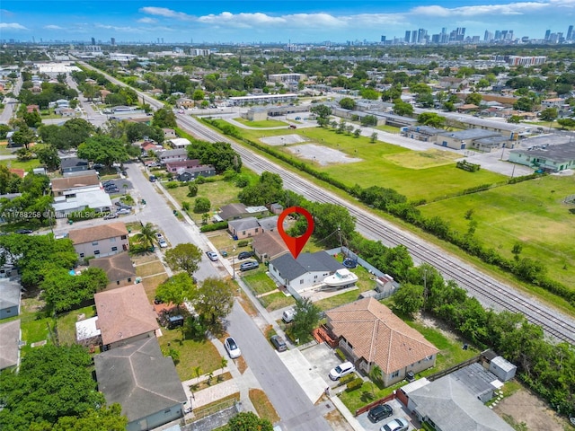 1814 NW 73rd St, Miami, FL 33147 - aerial view of a skyline view