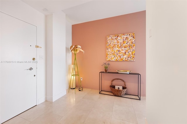 4925 Collins Ave Unit 8G, Miami Beach, FL 33140 - hall featuring light tile patterned floors