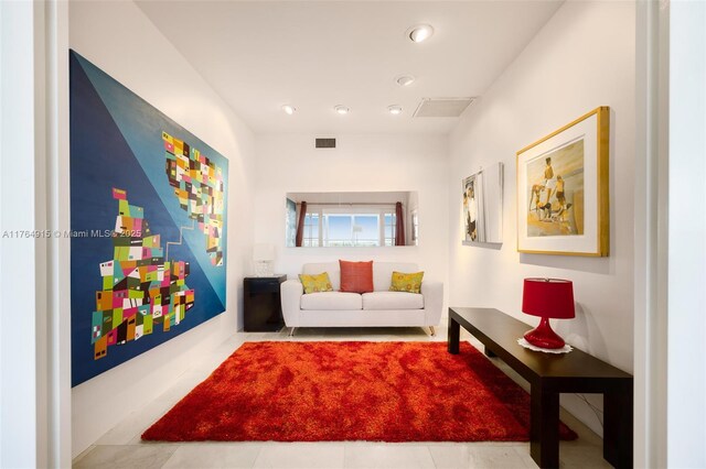 4925 Collins Ave Unit 8G, Miami Beach, FL 33140 - sitting room with visible vents and recessed lighting
