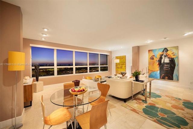 4925 Collins Ave Unit 8G, Miami Beach, FL 33140 - interior space featuring light tile patterned floors and recessed lighting