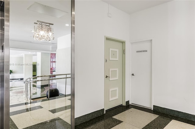 4925 Collins Ave Unit 8G, Miami Beach, FL 33140 - interior space featuring an inviting chandelier