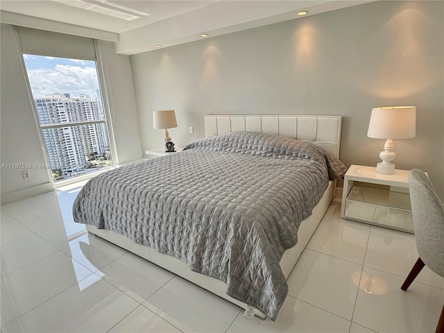 21055 Yacht Club Dr Unit 3101, Aventura, FL 33180 - tiled bedroom featuring a view of city