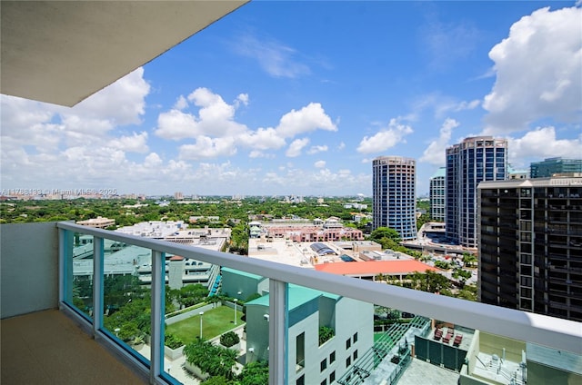 2889 Mcfarlane Rd Unit 1601, Coconut Grove, FL 33133 - balcony with a city view