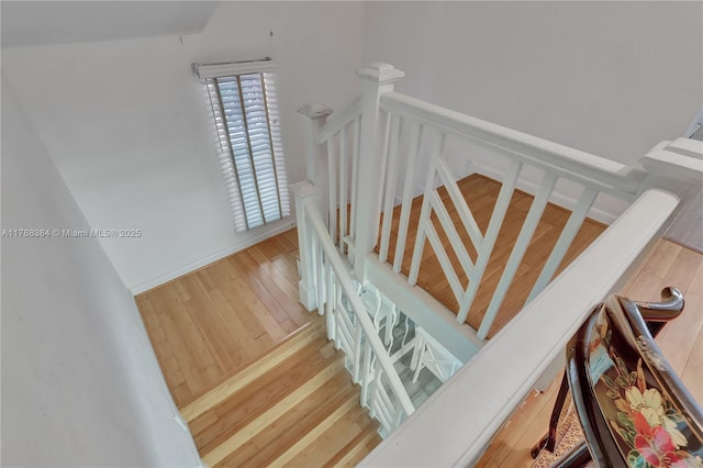 3375 SW 29th Ter, Miami, FL 33133 - staircase featuring wood finished floors