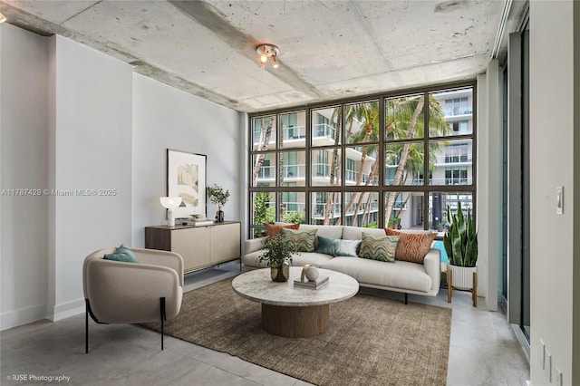 3451 NE 1st Ave Unit M0808, Miami, FL 33137 - sitting room featuring expansive windows and a healthy amount of sunlight
