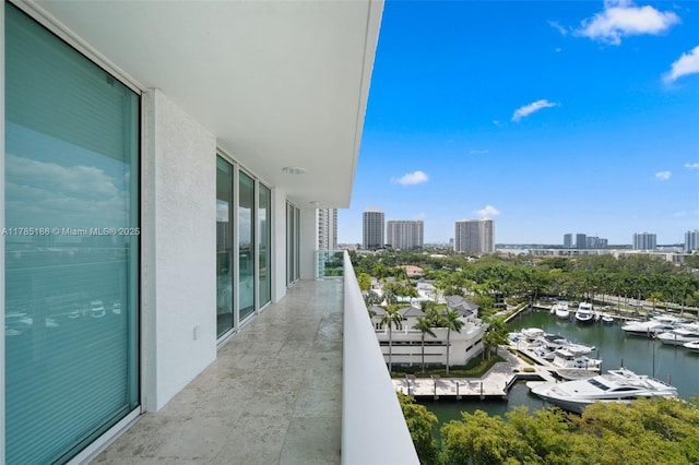3201 NE 183rd St Unit 1107, Aventura, FL 33160 - balcony with a city view and a water view