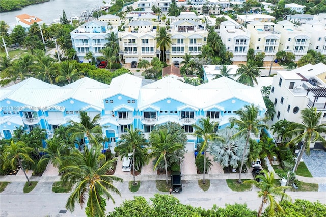 381 Franklin St, Hollywood, FL 33019 - birds eye view of property with a water view and a residential view