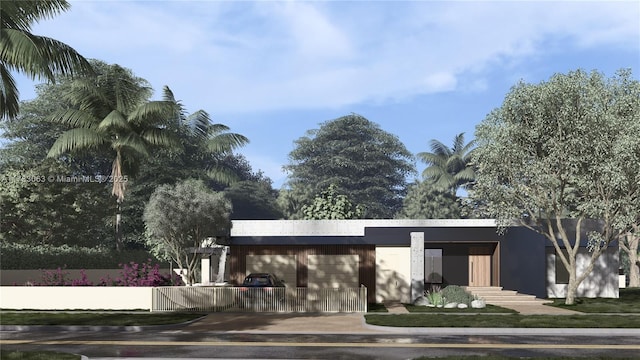 790 NE 96th St, Miami Shores, FL 33138 - view of home's community featuring driveway and a garage