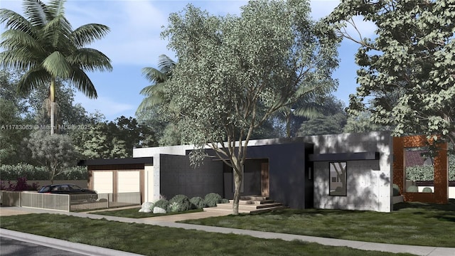 790 NE 96th St, Miami Shores, FL 33138 - modern home with stucco siding and a front lawn