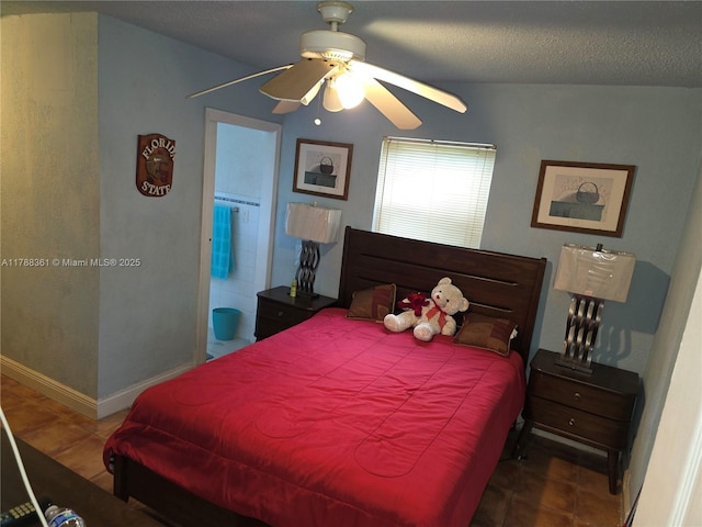 1440 NE 117th St, Miami, FL 33161 - tiled bedroom featuring a ceiling fan