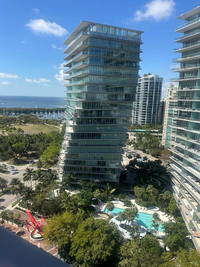 2655 S Bayshore Dr Unit 1607, Miami, FL 33133 - view of building exterior featuring a view of city and a water view