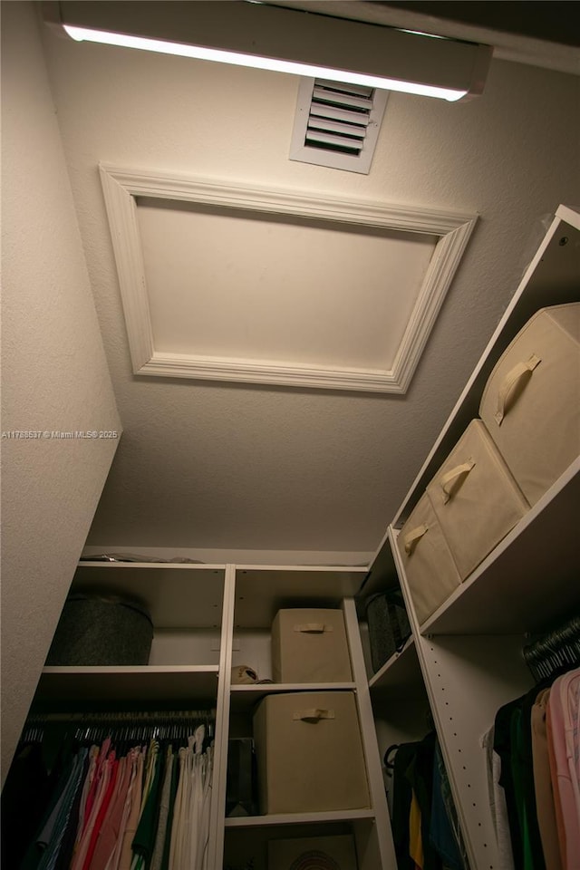 interior space featuring visible vents
