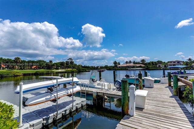 17068 Traverse Cir, Jupiter, FL 33477 - dock area featuring a water view