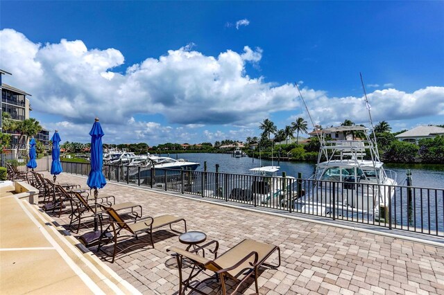 17068 Traverse Cir, Jupiter, FL 33477 - view of community with a water view and a boat dock