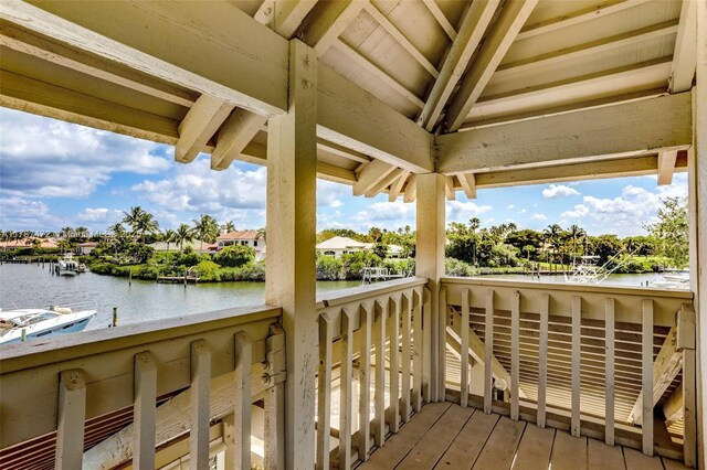 17068 Traverse Cir, Jupiter, FL 33477 - deck with a water view