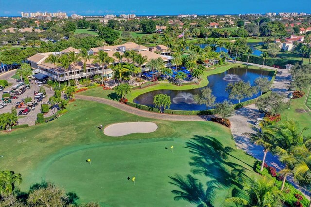 17068 Traverse Cir, Jupiter, FL 33477 - bird's eye view of a large body of water and a golf course