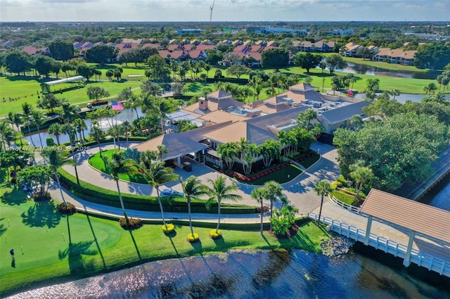 17068 Traverse Cir, Jupiter, FL 33477 - aerial perspective of suburban area featuring a nearby body of water and a golf club
