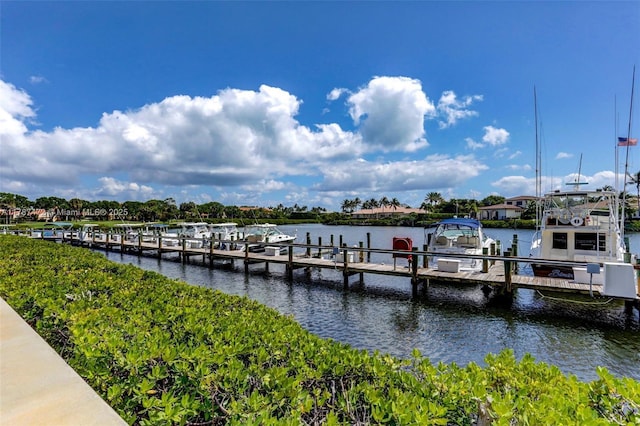 17068 Traverse Cir, Jupiter, FL 33477 - dock area featuring a water view