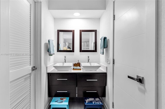 455 Paradise Isle Blvd Unit 106, Hallandale Beach, FL 33009 - bathroom with double vanity