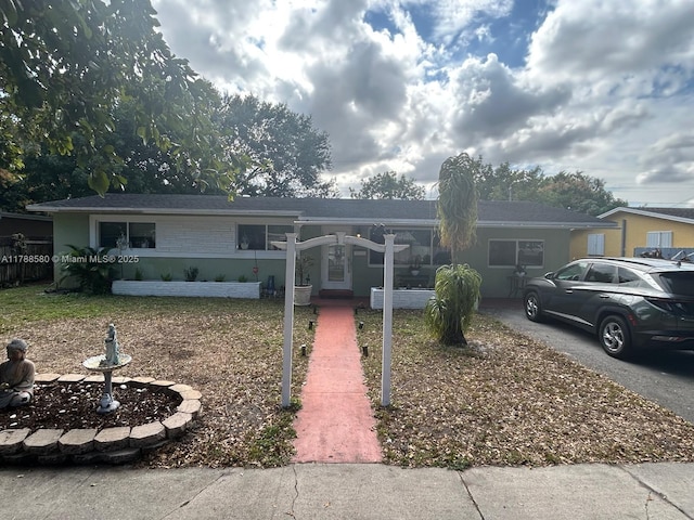 6472 Johnson St, Hollywood, FL 33024 - view of ranch-style house