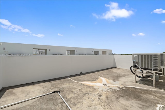 view of patio with cooling unit