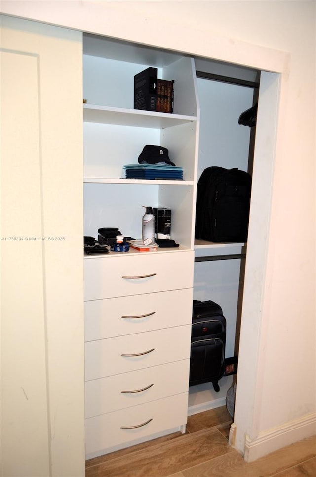 view of closet
