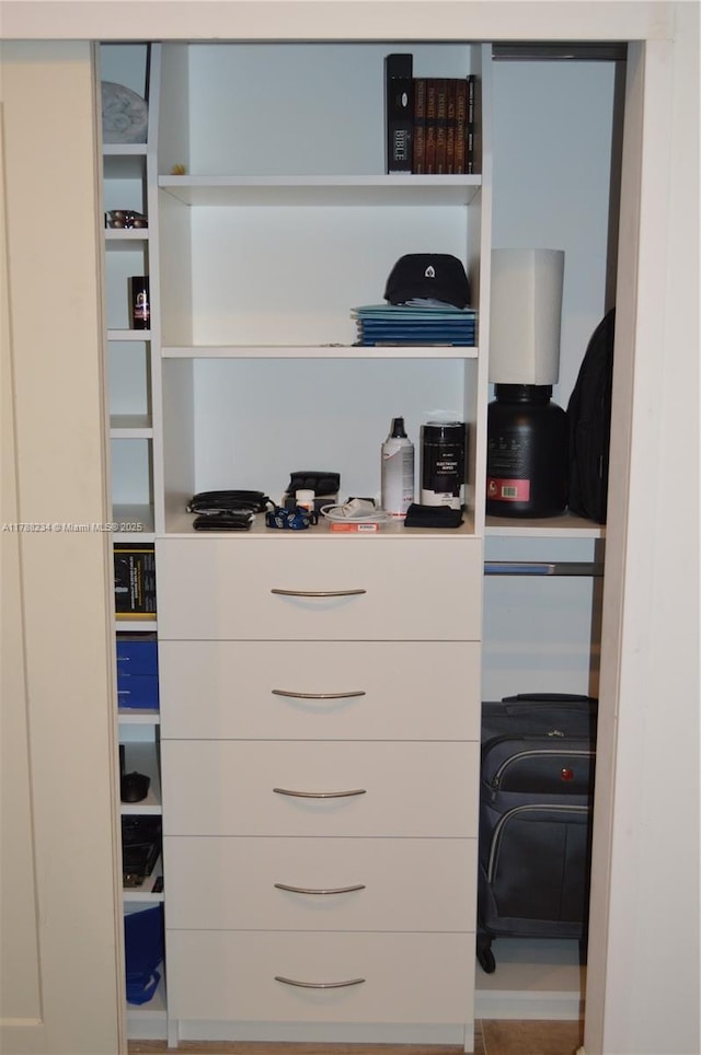 view of closet