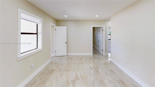 1550 NE 11th St, Homestead, FL 33033 - empty room featuring plenty of natural light, recessed lighting, and baseboards
