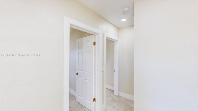 1550 NE 11th St, Homestead, FL 33033 - hall featuring baseboards and recessed lighting