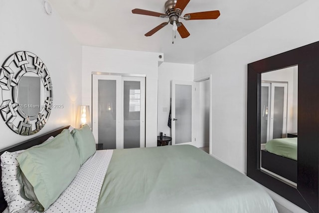 335 Ocean Dr Unit 310, Miami Beach, FL 33139 - bedroom with ceiling fan and a closet