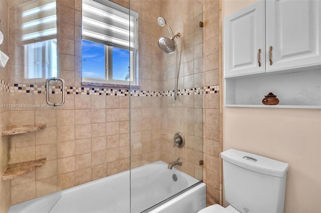 7738 NW 17th Pl, Pembroke Pines, FL 33024 - full bathroom featuring combined bath / shower with glass door and toilet