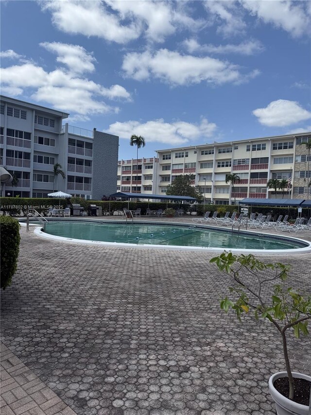 pool featuring a patio